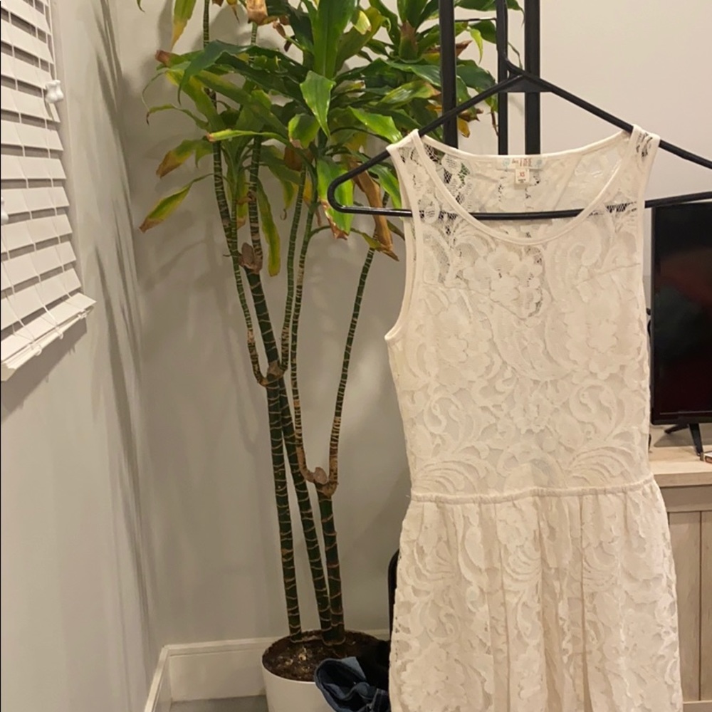 Lace white dress
